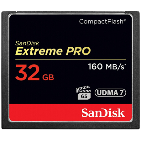 Carte mémoire SanDisk CF (CompactFlash) UDMA7 4K Extreme Ultra Speed Edition vitesse de lecture 160Mo/s vitesse d'écriture 150Mo/s 32G 64G 128G 256G
