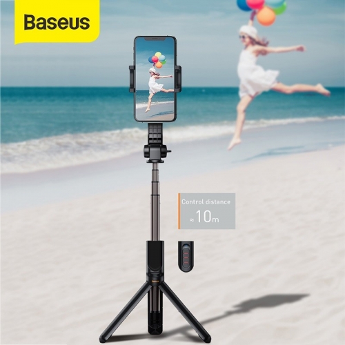 Baseus Lovely Stabilisateur de selfie sur support pliant Bluetooth Uniaxial