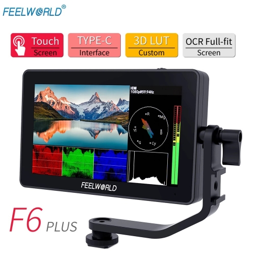 FEELWORLD F6 PLUS 5,5 pouces moniteur de terrain pour appareil photo reflex numérique 3D LUT écran tactile IPS FHD 1920x1080