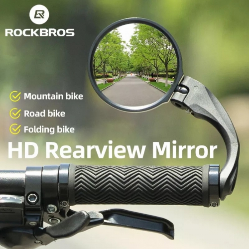 ROCKBRSO HD View VTT Vélo De Route Miroir 360 Angle Réglable Guidon Large Gamme Rétroviseur Pour Accessoires Moto
