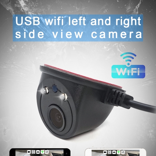 USB WiFi Car Side View Camera 125 ~ 150 degrés WiFi Caméra grand angle