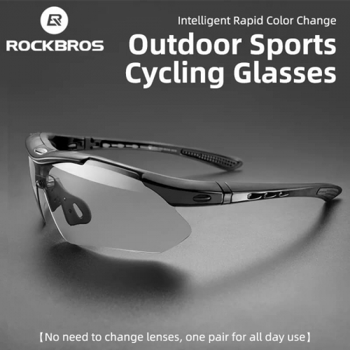 ROCKBROS lunettes de cyclisme photochromiques lunettes de sport de vélo hommes femmes UV400 vtt lunettes de vélo de route