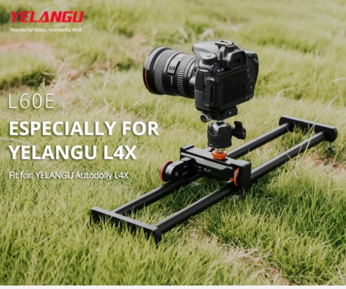 YELANGU L60E curseur de caméra Dolly Rail stabilisateur vidéo double Rail conception DSLR caméra curseur vidéo