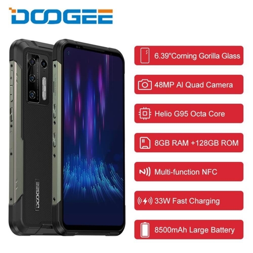 DOOGEE S97 Pro Smartphone 48MP caméra ronde 20MP vision nocturne infrarouge 6.22 ''Helio G90 Octa Core 8GB + 128GB 6350mAh Téléphone robuste