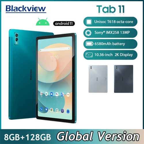 Blackview Tab 11 Android 11 Tablet 10.36 pouces 2K Display 8GB+128GB Dual Wifi 6580mAh 4G