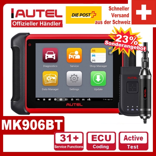 Autel MaxiCOM MK906BT Outil de diagnostic Bluetooth Scanner Auto ECU Codage OBD2/EOBD OBD