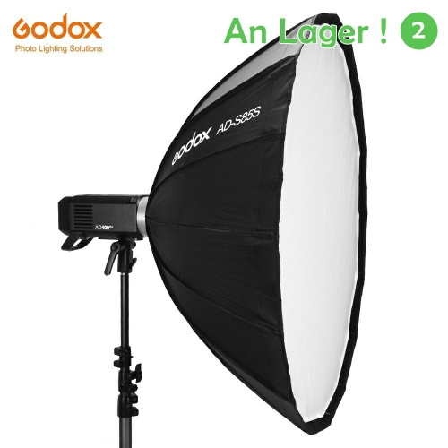 Godox AD-S85S 85cm Parapluie Softbox Parabolique Profond Portable Pour Godox AD400Pro Flash Light