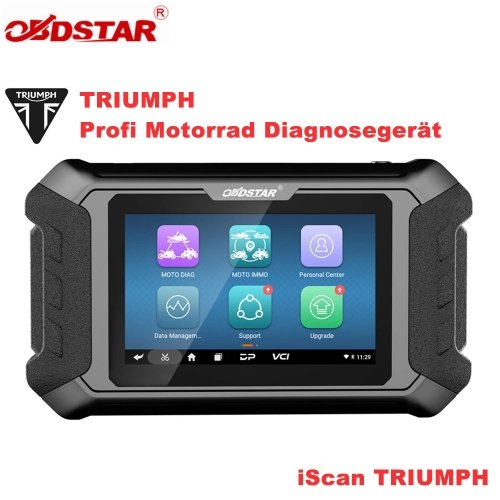 Appareil de diagnostic moto OBDSTAR ISCAN TRIUMPH-Group tablette d'appareil de diagnostic professionnel