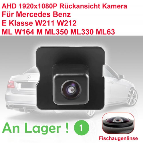 AHD 1920*1080P Fisheye lentille voiture caméra de recul pour Mercedes Benz classe E W211 W212 ML W164 M ML350 ML330 ML63